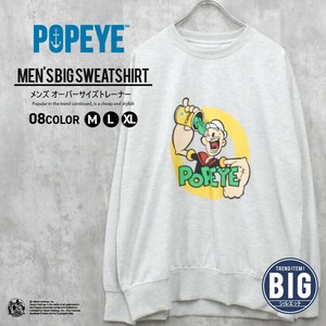 メンズ　ミニ裏毛　POPEYE　トレーナー　「POP44-101」