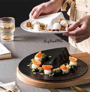 ◆◆大人気◆◆INSスタイル 洗練された レストラン イタリア皿 異形皿 洋食皿 ステーキ皿 料理皿 ホテル