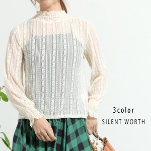 【SALE】総レースギャザーブラウス♪