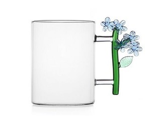 イッケンドルフ（ICHENDORF）BOTANICA　マグ　ライトブルーフラワー　450ml