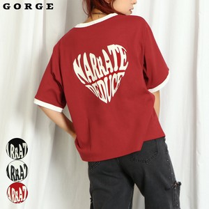 シリコンラバー配色ハートTシャツ