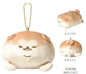 【2024年春夏新作】【いぬ雑貨】【いーすとけん。】マスコットキーホルダー　あきたこめこ　219186