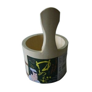 市原木工所 天然木 湯桶 手付湯桶 082899
