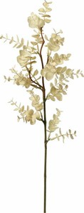 【造花】クレールユーカリスプレー　クリーム　FD -0148CR