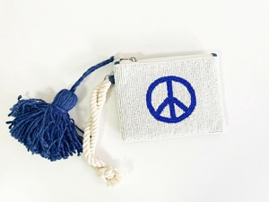 ⑥【SALE★在庫限り】MINI ZIPビーズチェーンポーチ（手刺繍ビーズ）
