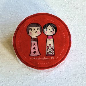 こけしちゃんマスキングテープ　赤