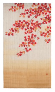 Japanese Noren Curtain Gift Red Leaves