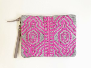 ⑥【SALE★】ビーズクラッチ（手刺繍ビーズ）