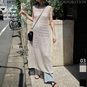 洋装/连衣裙 镂空针织 2024新品 长款洋装/连衣裙