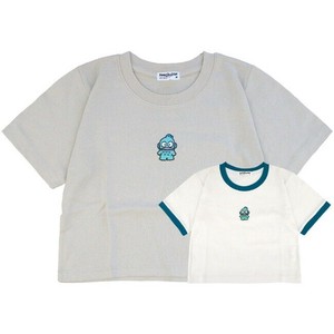 ハンギョドン Tシャツ ちびT サンリオ キャラクターズ 刺繍 レディース ショート丈 半袖