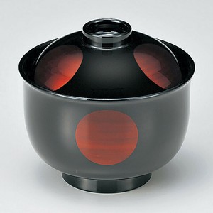 [TA]3.3寸リリー椀 白檀日月S・H塗　日本製