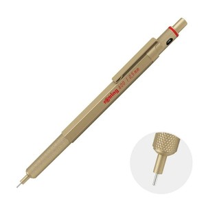 ホルベイン ロットリング 600 メカニカルペンシル ゴールド 0.5mm 2158796(612796)