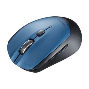 サンワサプライ BluetoothブルーLEDマウス 5ボタン ブルー MA-BB509BL