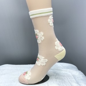 Crew Socks Flower Ladies fashion Socks Flowers