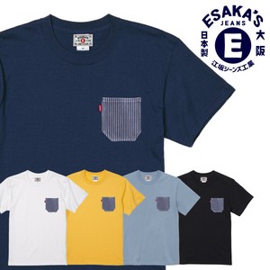 江坂ジーンズ・ヒッコリー胸ポケット・Tシャツ・アメカジ ビルバン