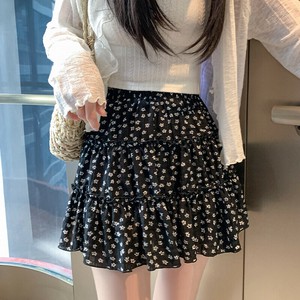 花柄スカート 新しいスタイル ハイウエスト エレガント ロングスカート ゆったり 痩身 A ライン スカート