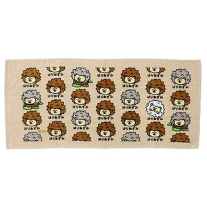【フェイスタオル】おえかきさん プリントロングタオル はりねずみさん