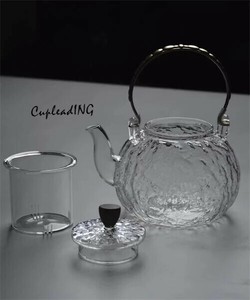 【2024新作】激安セール ガラスびん 高温に耐える ティーポットを煮る 大容量 電気陶器炉専用 花茶びん