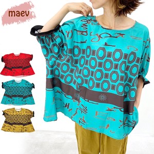 T-shirt Dolman Sleeve T-Shirt Tops Ethnic Pattern [2024 NEW]