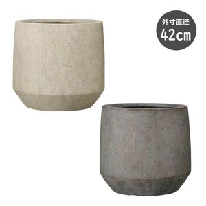 【植木鉢／プランター／ファイバーセメント】 ベルベット ラウンド 42cm