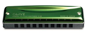 鈴木(スズキ)楽器 10Hハーモニカ OLIVE C-20 C
