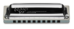 鈴木(スズキ)楽器 10Hハーモニカ MANJI SKY M-20  A