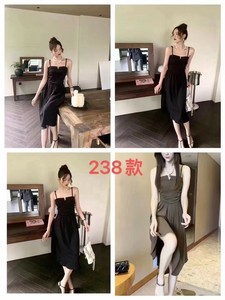 洋装/连衣裙 开叉