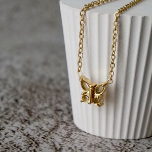 Stainless Steel Chain Necklace Butterfly Stainless Steel 40cm