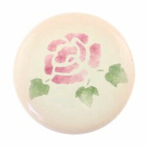 マニー陶器ノブL ローズ