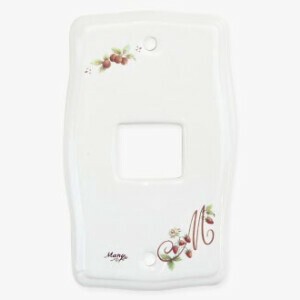 マニー陶器スイッチカバー ロココ 1ケ口