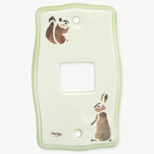 マニー陶器スイッチカバー レコルト 1ケ口