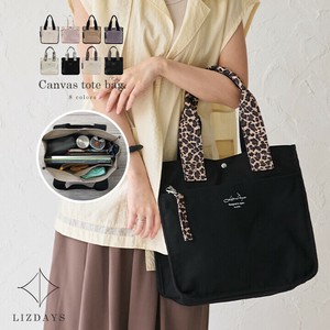 トートバッグ レディース 通勤 通学 キャンバス 帆布 コットン 大容量 LIZDAYS リズデイズ