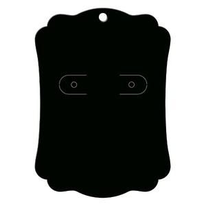 陳列備品 ピアス・イヤリング専用台紙 ブラック L 20枚入 ササガワ