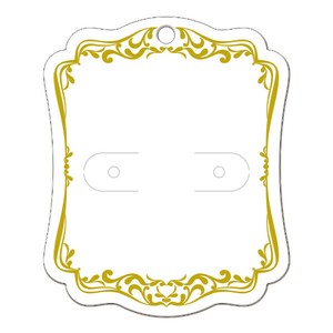 陳列備品 ピアス・イヤリング専用台紙 ホワイト M 25枚入 ササガワ