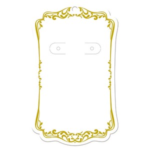 陳列備品 ピアス・イヤリング専用台紙 ホワイト LL 16枚入 ササガワ