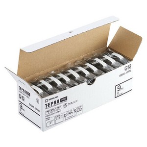 テプラPROテープカートリッジ エコパック 10個入 (白/黒文字/テープ幅9mm) キングジム