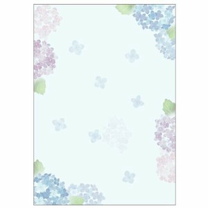 プリンター用紙 和柄用紙 和ごころ A4判 紫陽花 10枚入 ササガワ