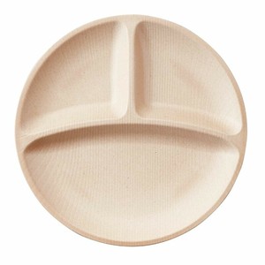 食器 Walna バイオマス25cm 3ツ仕切プレート ナチュラルベージュ(つや消し) 台和