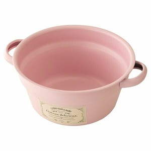 フラワー什器 ガトーブリキ丸型バケツ-M ピンク(6個) ヘッズ