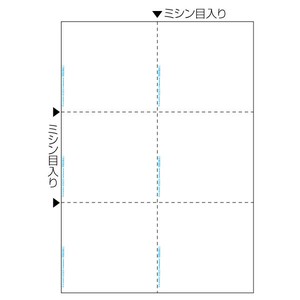 プリンター用紙 マルチプリンタ帳票 A4 白紙6面抗菌 50入 BPK2078 ヒサゴ