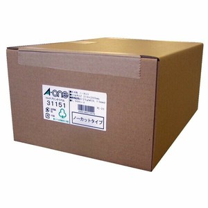 ラベルシール プリンタ兼用 A4判 1面 ノーカット 1000シート