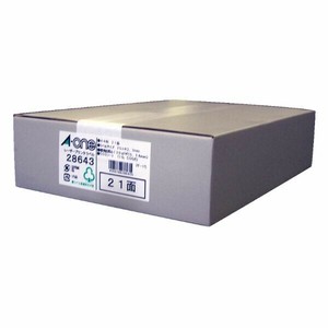 ラベルシール レーザープリンタ A4 21面 500シート入
