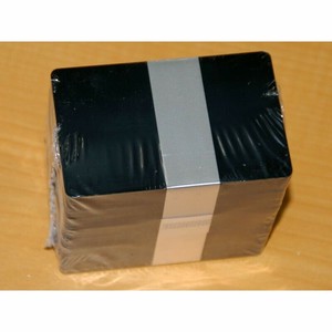 陳列備品 カラー無地IDカード(黒) 0.76mm 100枚入 C45-B Evolis