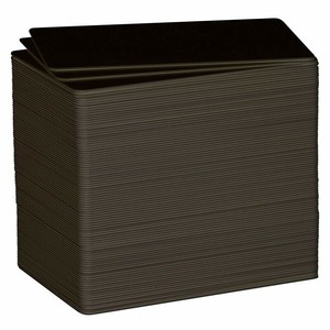 陳列備品 PVC-Uマットブラックカード 0.76mm 100枚入 C8001 Evolis