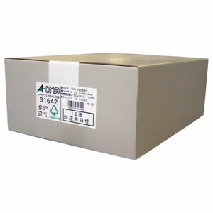 ラベルシールレーザープリンタ 再生紙 A4 12面 四辺余白付 500シート入 エーワン