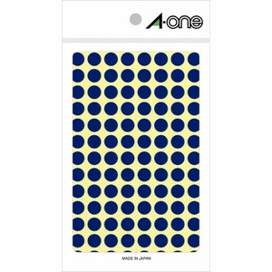 カラーラベル 丸型 9mmφ 青14シート(1456片) エーワン