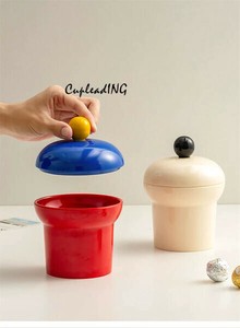 【定番商品】INSスタイル 物置トレイ リビング置物 玄関置物 ナッツ お菓子収納 テーブル収納 歯付筒