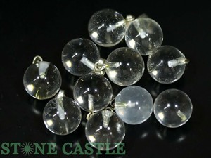 【ペンダントトップ】12mm丸玉 水晶 (11個セット) ★特価★ 【天然石 パワーストーン】