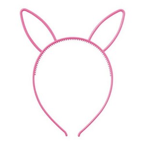 ウサギ耳付きカチューシャ ピンク 18692