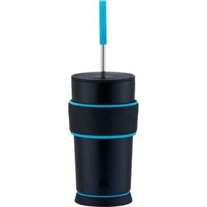 ピーコック　ゲーミングストローボトル 550ml ブルーブラック ATX-R55(AB)